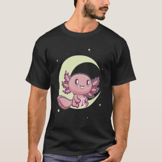 Cute Axolotl Happy Pi Day Fish Lizard 3 14159 Math T-shirt