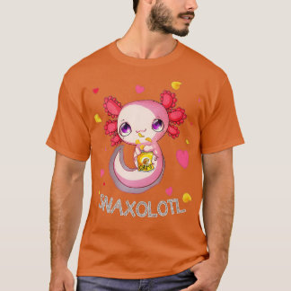 Cute Axolotl Lover Snaxolotl  (75)  T-shirt