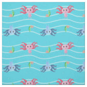 Cute Axolotl onderwater Stof (Swatch)
