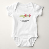 Cute Axolotl Personalized Romper (Voorkant)