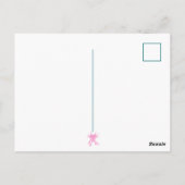 Cute Axolotl Salamander rose Bonjour Carte postale (Dos)