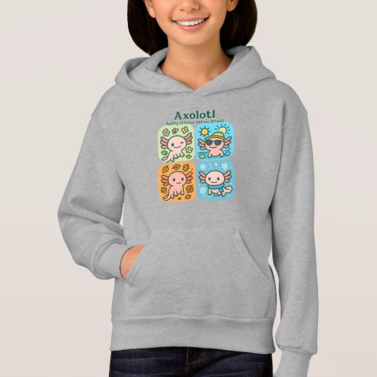 Cute Axolotl Seasons Collection - Saisons (Devant)