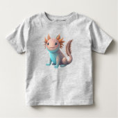 Cute Axolotl Toddler Baby Fine Jersey T-Shirt (Voorkant)