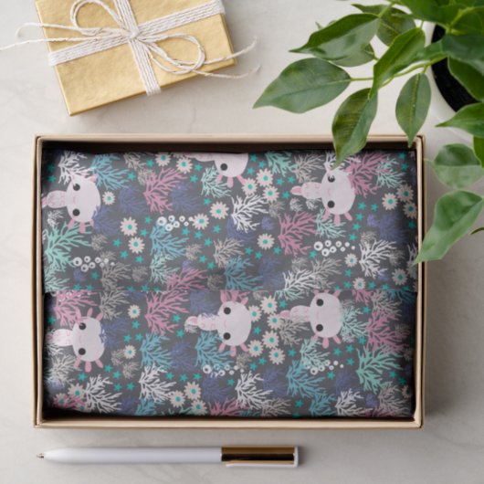 Cute Axolotl-weefselpapier Tissuepapier (Geschenk)