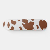 Cute Ayrshire Koe Animal Print Pattern Skateboard (Horizontaal)