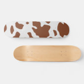 Cute Ayrshire Koe Animal Print Pattern Skateboard (Horizontaal)