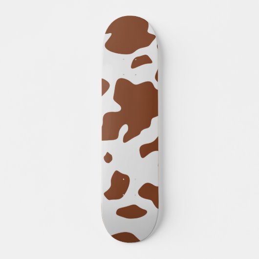 Cute Ayrshire Koe Animal Print Pattern Skateboard (Voorkant)