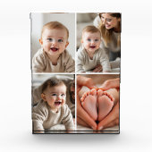 Cute Baby 4 Foto Collage Afbeelding Fotoblok (Voorkant)