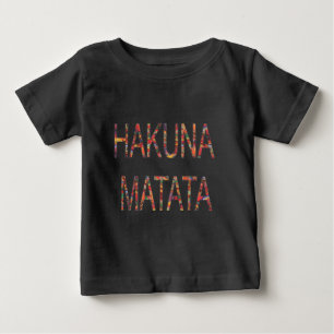 Cute Baby Afrikaanse Vintage Kleuren Hakuna Matata