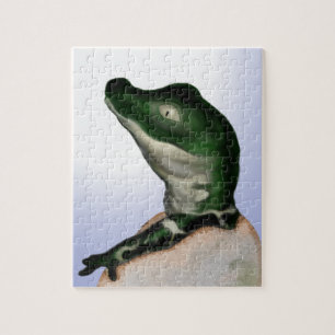 Cute Baby Alligator Digital Art Legpuzzel