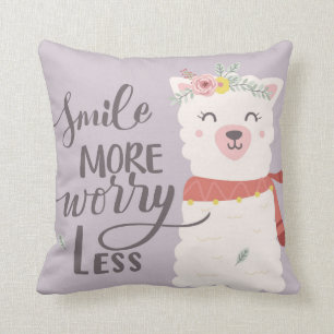 Cute Baby Alpaca Kussen