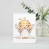 Cute Baby Angel Briefkaart (Staand voorkant)