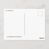 Cute Baby Angel Briefkaart (Achterkant)