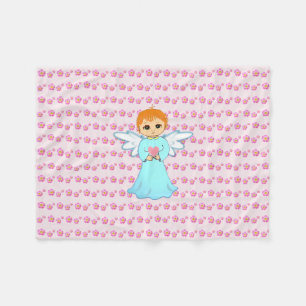 Cute Baby Angel Fleece Deken