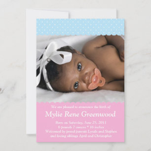 Cute Baby Announcement Aankondiging