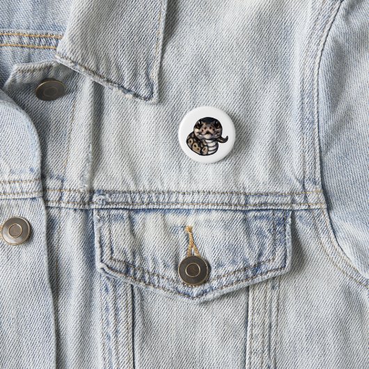 Cute Baby Ball Python Button (normaal) (In situ)