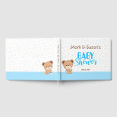 Cute Baby Bear Baby shower Livre d'invité - Garçon (Complet)