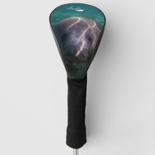 Cute baby beheert golfbestuurderscabine golfheadcover