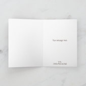 Cute Baby Beren Pattern Personalized Birthday Kaart (Binnen)