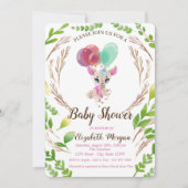 Cute Baby Beste, Ballocns, Leaves Kaart (Voorkant)