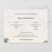 Cute Baby Bird With Yellow Balloon Invitation (Dos)