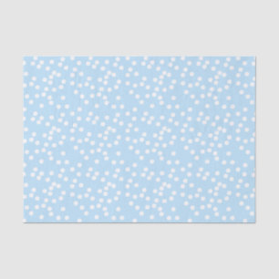 Cute Baby Blue & White Confetti / Polkadots Tissuepapier