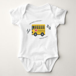 Cute baby bodysuit kinderwagen rijwielen in de bus
