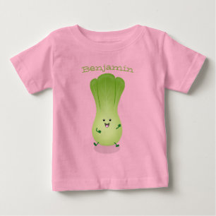 Cute baby bok choy cartoon illustratie