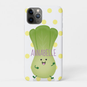 Cute baby bok choy cartoon illustratie iPhone 11 pro hoesje