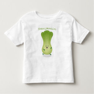 Cute baby bok choy cartoon illustratie kinder shirts