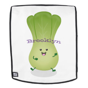 Cute baby bok choy cartoon illustratie rugtassen