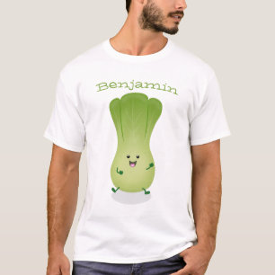 Cute baby bok choy cartoon illustratie t-shirt