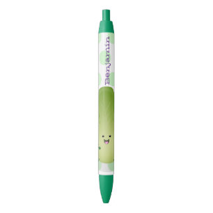 Cute baby bok choy cartoon illustratie zwarte inkt pen