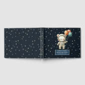 Cute Baby Boy Livre d'invité Teddy Bear Astronaut (Complet)