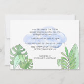 Cute Baby Boy Sloth Virtual Baby shower Kaart (Achterkant)