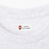 Cute Baby Bugs Custom Personalized Name Clothing Labels (Aangebracht)