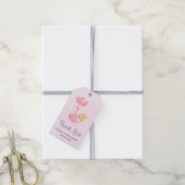 Cute Baby Bunny in een hartenbak Cadeaulabel (Met Touw)