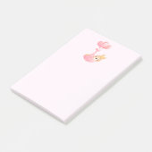 Cute Baby Bunny in een hartenbak Post-it® Notes (Schuin)