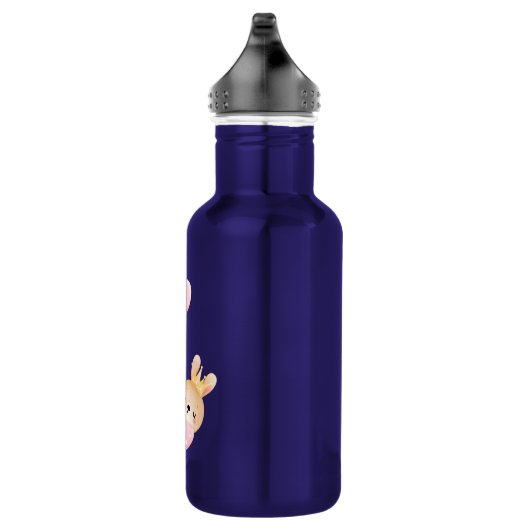 Cute Baby Bunny in een hartenbak Waterfles (Rechts)