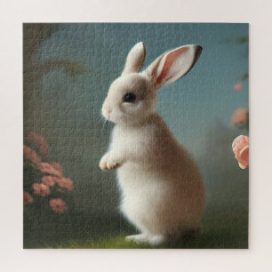 Cute Baby Bunny Portrait Legpuzzel