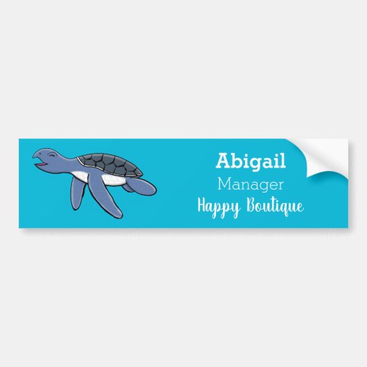 Cute baby cartoon zee  bumpersticker (Voorkant)