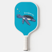 Cute baby cartoon zee  pickleball paddle (Achterkant)