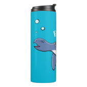 Cute baby cartoon zee thermosbeker (Gedraaid links)