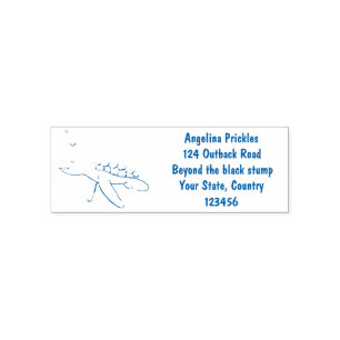 Cute baby cartoon zee zelfinktende stempel