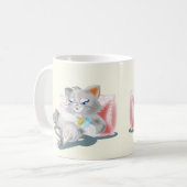 Cute Baby Cat Mug - Personnalisable (Devant gauche)