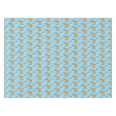 Cute baby cheetah draaiende cartoon illustratie tafelkleed (Voorkant (Horizontaal))