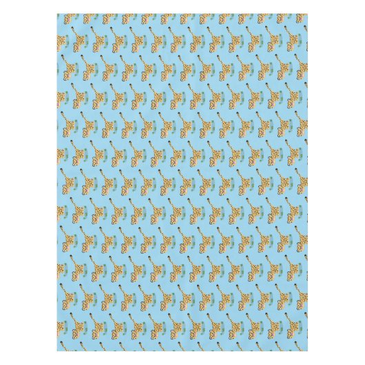 Cute baby cheetah draaiende cartoon illustratie tafelkleed (Voorkant)