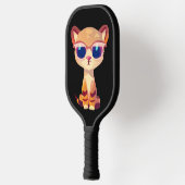 Cute Baby Cheetah met zonnebril Pickleball Paddle (Links)