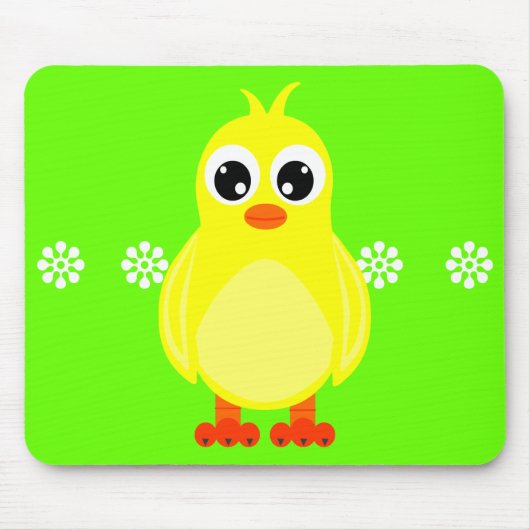 Cute Baby Chick Cartoon Muismat (Voorkant)