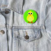Cute Baby Chick Cartoon Ronde Button 5,7 Cm (In situ)